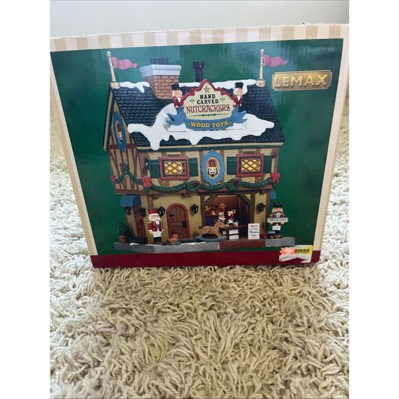 LEMAX Holiday Nutcracker & Wood Toy Carve #55994 Retired 2021 New Light Included - Picture 2 of 14